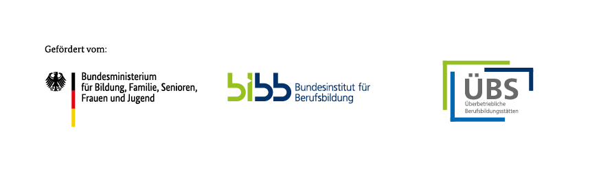 KI generiert: Das Bild zeigt Logos und Informationen von deutschen Bildungsinstitutionen und einem Ministerium, die eine Förderung kennzeichnen.